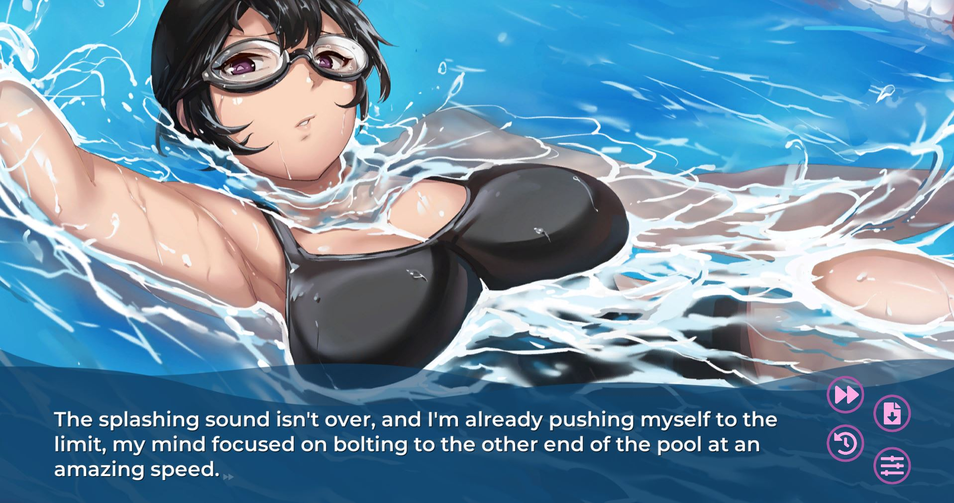 Kasumi Swimming CG