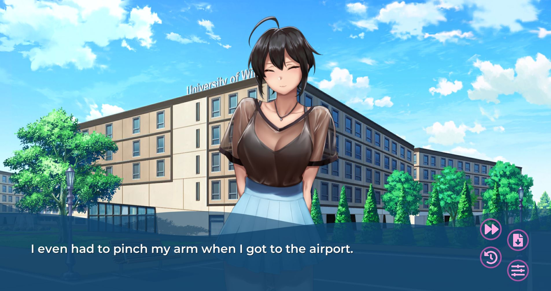 Kasumi at School Background